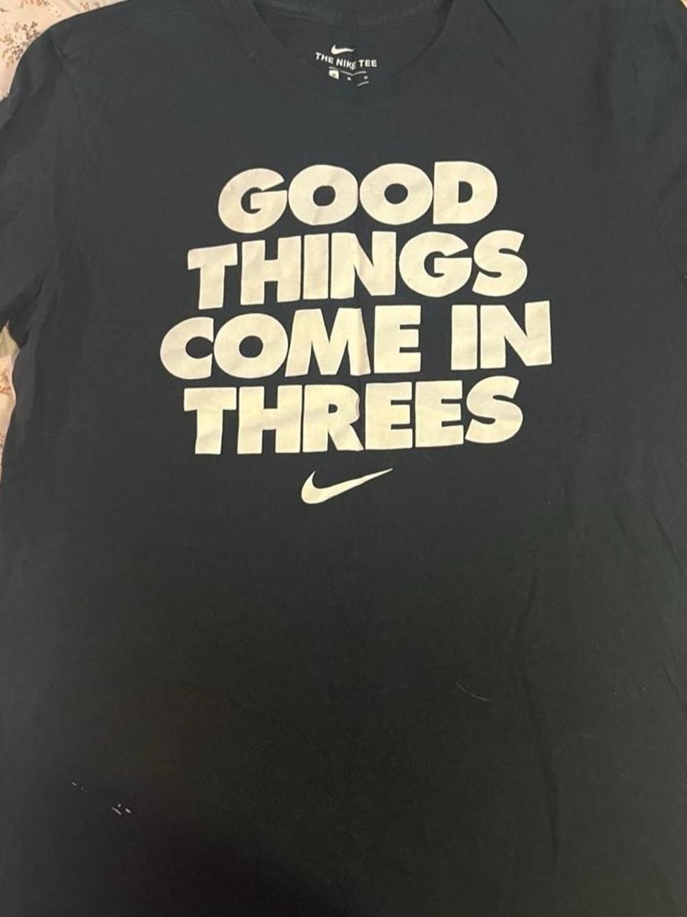 good things come in threes basketball nike t shirt